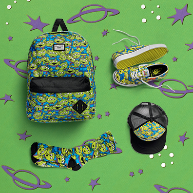 vans toy story alien backpack uk