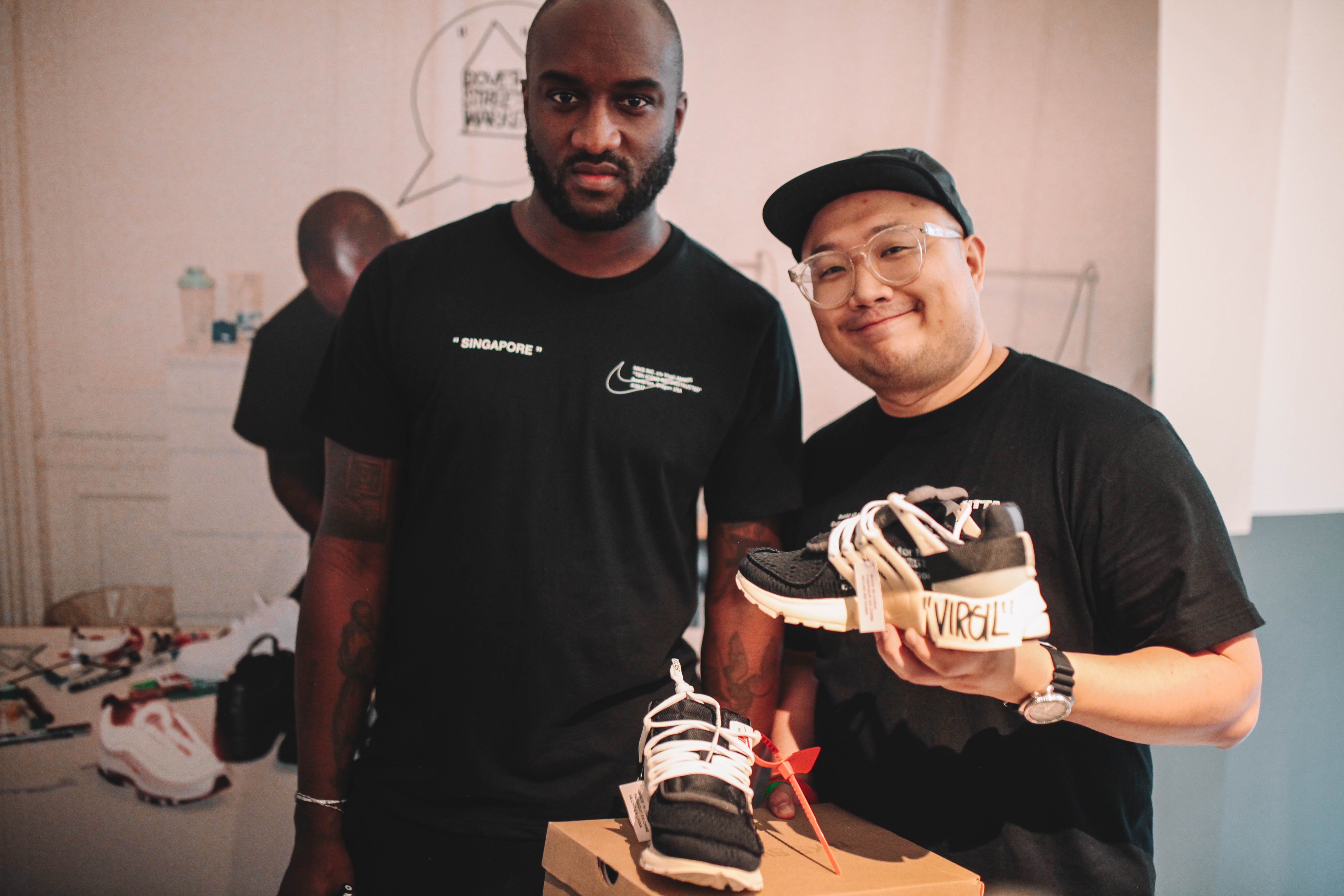 Virgil Abloh, owner of streetwear brand Off-White, in Singapore for Nike  collaboration
