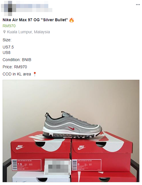 Air max 97 silver bullet outlet malaysia