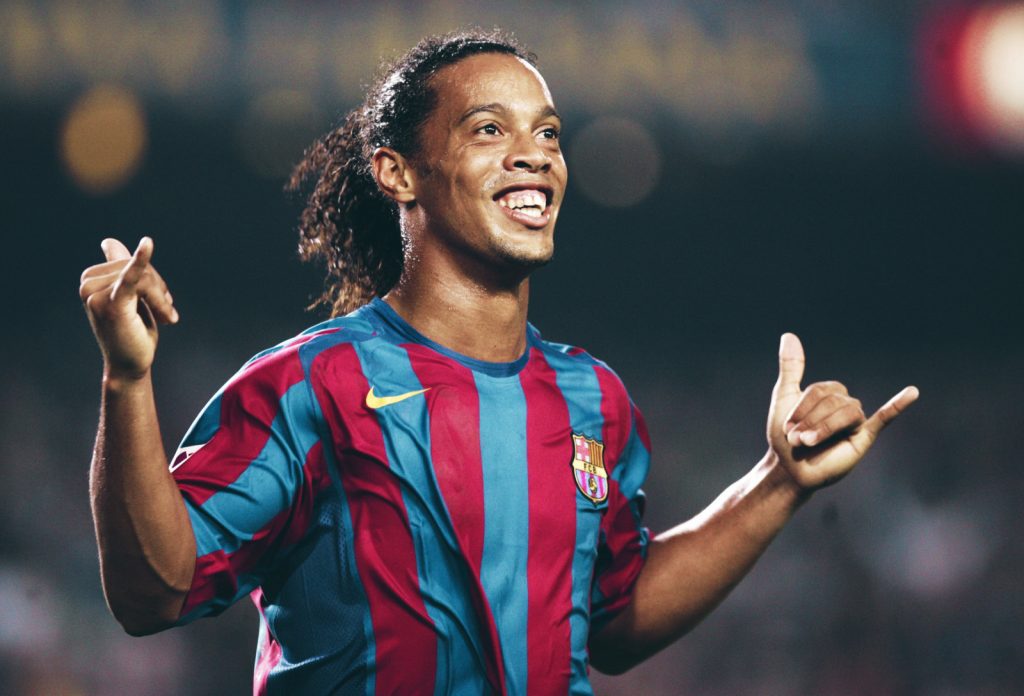 Walk The UEFA Champions League Trophy With Football Legend, Ronaldinho