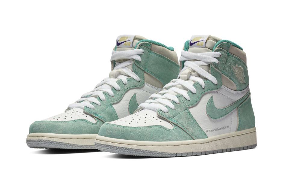 turbo green jordan 1 purple laces