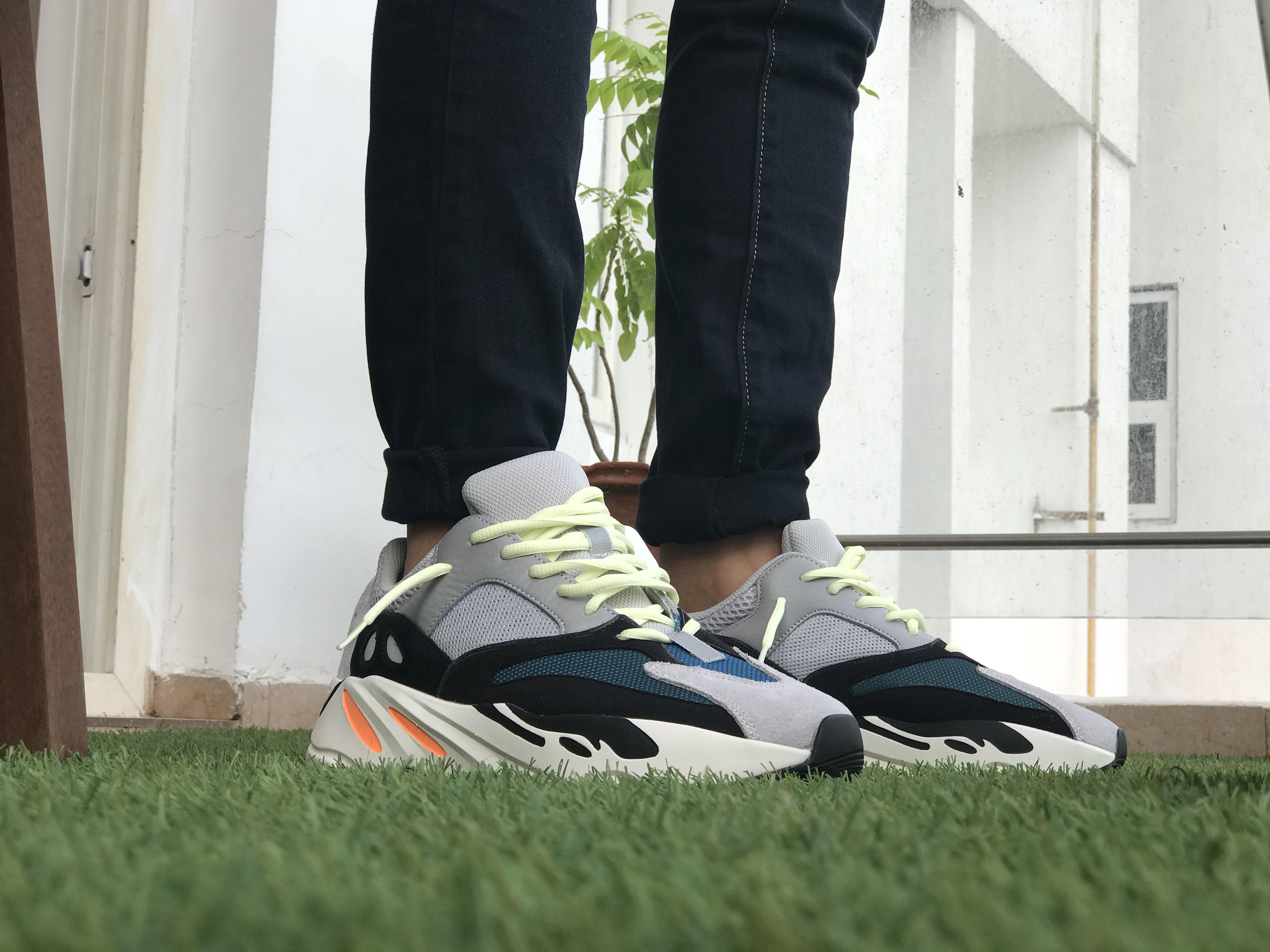 yeezy 700 waverunner on feet