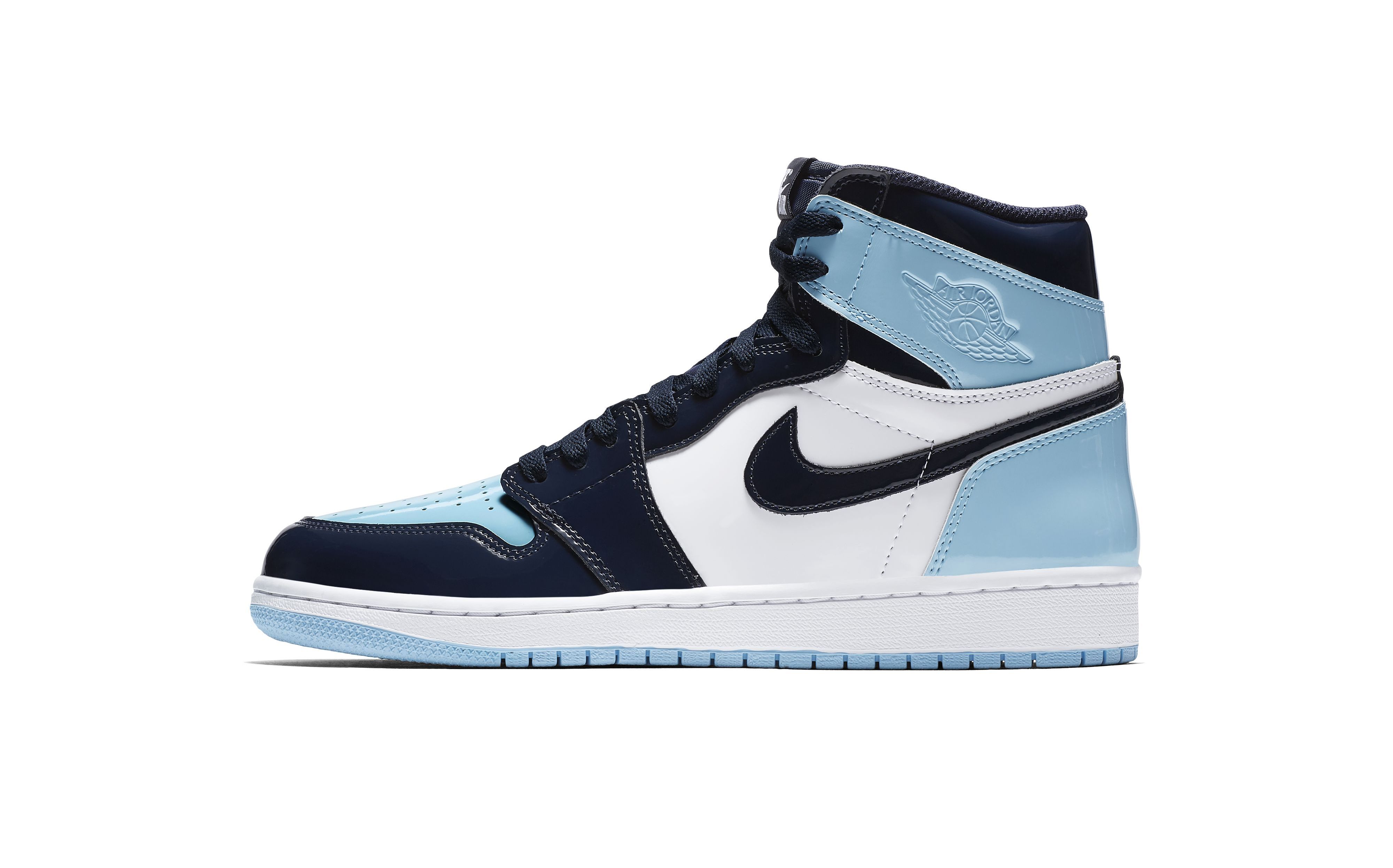 air jordan 1 unc patent mens