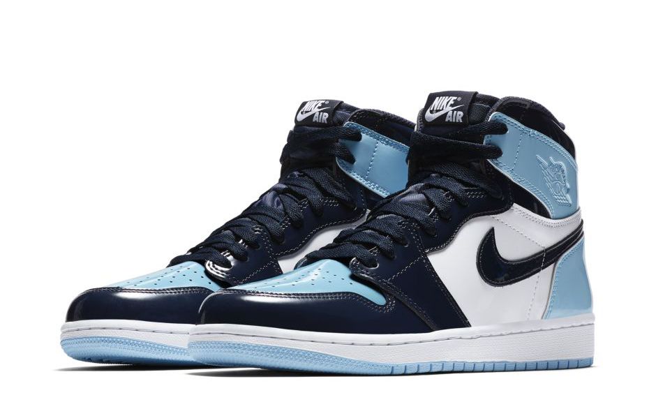 air jordan 1 unc patent mens