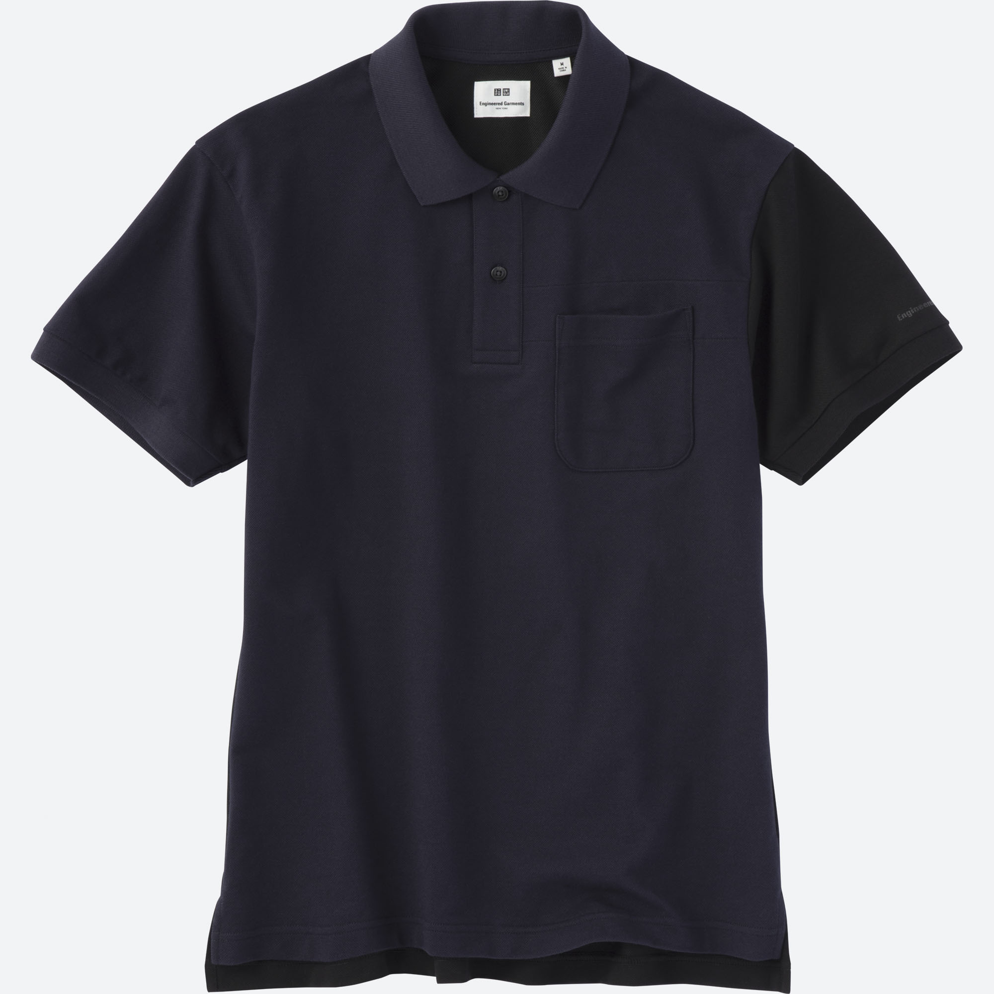 Uniqlo Mens TShirts  Tops  Men AIRism UV Protection Long Sleeved Polo  Shirt Navy  Iniziative Immobiliari