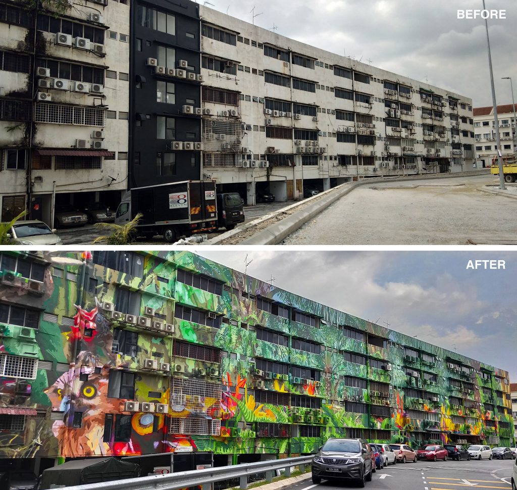 This Man Has Singlehandedly Completed Malaysia's Largest Mural - MASSES