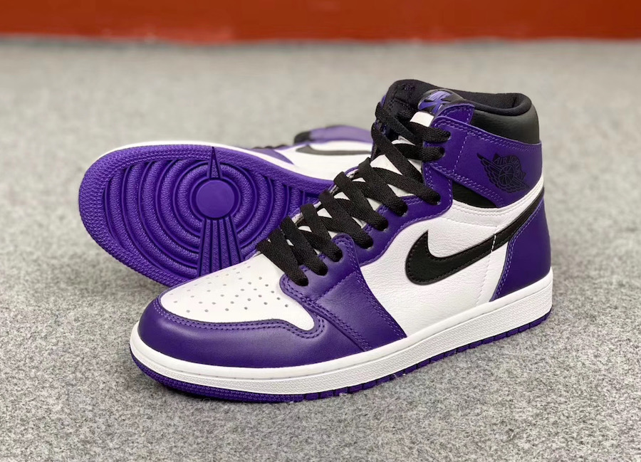 jordan one purple court